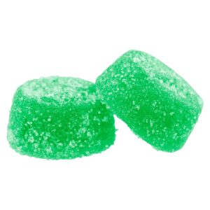 Sour Green Apple 1:1 CBG Fruit Chews - 2